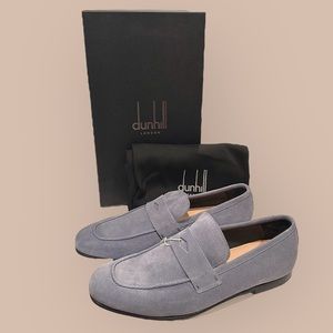 Dunhill Suede Penny Loafers